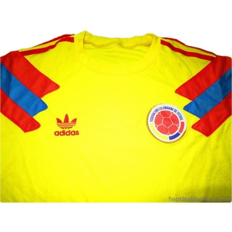 Colombia 1990 Adidas Originals Home Replica Jersey - Football Shirt Culture  - Latest Football Kit News and More