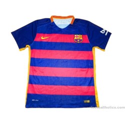2015-16 FC Barcelona Player Issue Home Shirt