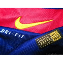 2015-16 FC Barcelona Player Issue Home Shirt