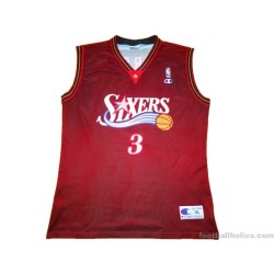 1997-2000 Philadelphia 76ers Iverson 3 Brown Jersey