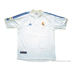 2001 Real Madrid Zidane 5 Home Shirt