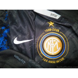2007-08 Inter Milan Centenary Training Shirt
