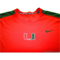 2013-14 Miami Hurricanes Player Issue Training Shirt