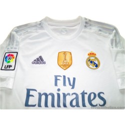 2015-16 Real Madrid 'World Champions' Home Shirt