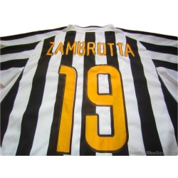 2003-04 Juventus Zambrotta 19 Home Shirt