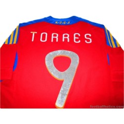 2010-11 Spain 'World Champions' Torres 9 Home Shirt