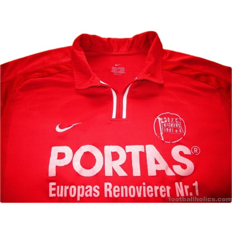 2000-02 Kickers Offenbach Match Issue Scheele 33 Home Shirt