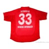 2000-02 Kickers Offenbach Match Issue Scheele 33 Home Shirt