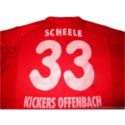 2000-02 Kickers Offenbach Match Issue Scheele 33 Home Shirt