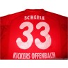 2000-02 Kickers Offenbach Match Issue Scheele 33 Home Shirt