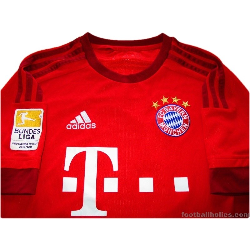 2015 16 Bayern Munich Home Shirt Muller 25