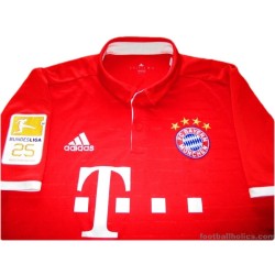 2016-17 Bayern Munich Muller 25 Home Shirt