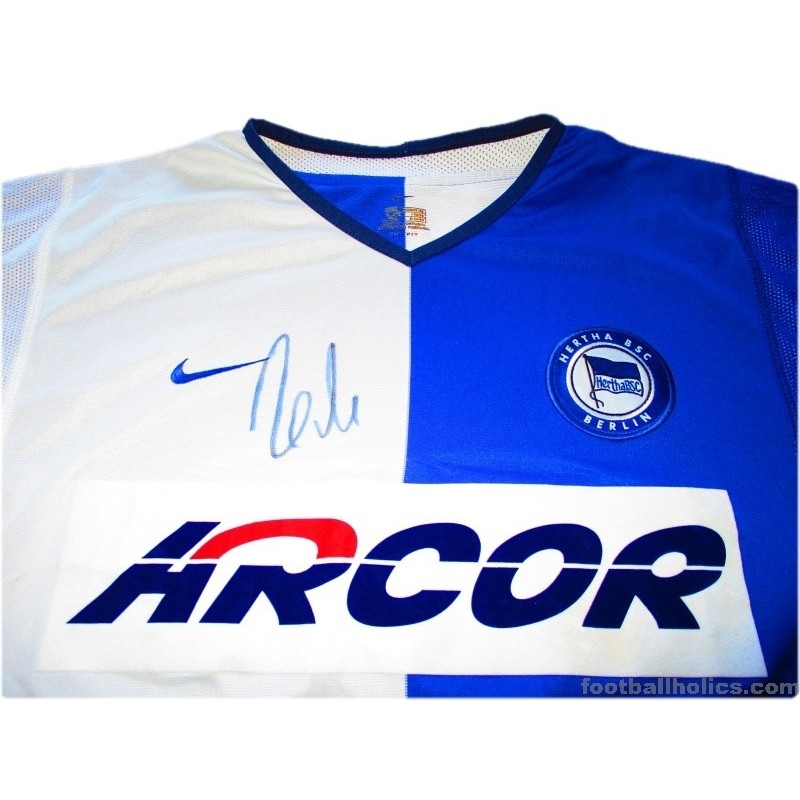 2001-02 Hertha Berlin Signed Home Shirt