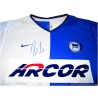 2001-02 Hertha Berlin Signed Home Shirt