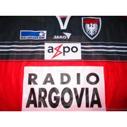 2001-02 FC Aarau Match Worn No.24 Home Shirt