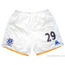 2011-12 Everton Match Issue (Joao Silva) No.29 Home Shorts