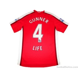 2008-10 Arsenal Gunner 4 Life Home Shirt