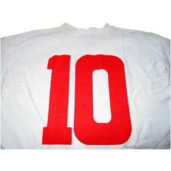 1966 England 'World Cup Winners' (Hurst) No.10 Retro Home Shirt
