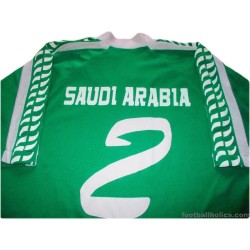 1994-98 Saudi Arabia Army Match Worn No.2 Away Shirt
