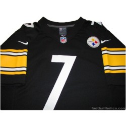 2012-18 Pittsburgh Steelers Roethlisberger 7 Home Jersey