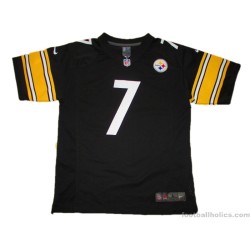 2012-18 Pittsburgh Steelers Roethlisberger 7 Home Jersey