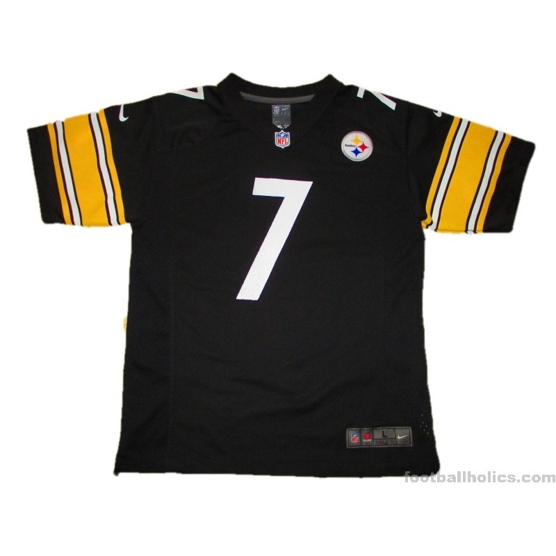 BEN ROETHLISBERGER #7 STEELERS 2012 ALTERNATE AUTHENTIC FOOTBALL JERSEY sz  52