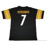 2012-18 Pittsburgh Steelers Roethlisberger 7 Home Jersey