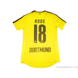 2016-17 Borussia Dortmund Rode 18 Home Shirt