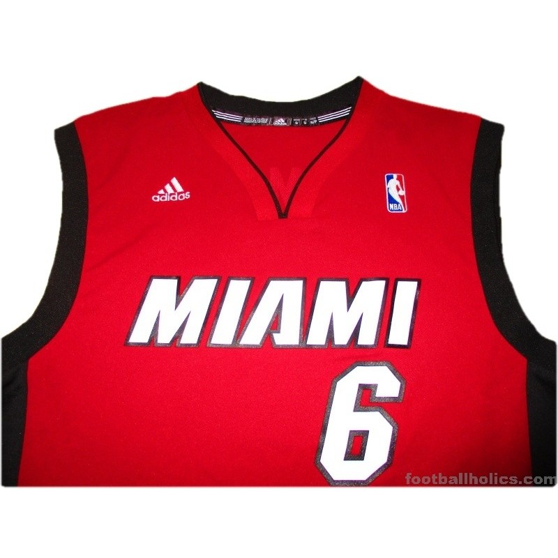 Lebron James Miami Heat Red Zone Jersey XXL 2XL NBA 2013-14