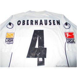 2009-10 Rot-Weiss Oberhausen Match Worn Pappas 4 Home Shirt