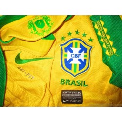 2012-13 Brazil (Oscar) No.10 Home Shirt