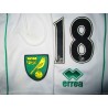2011-12 Norwich City Match Issue (Smith) No.18 Away Shorts