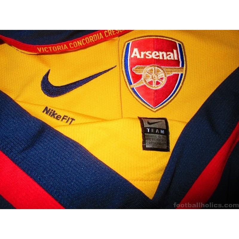 NIKE ARSENAL 2009 AWAY JERSEY YELLOW