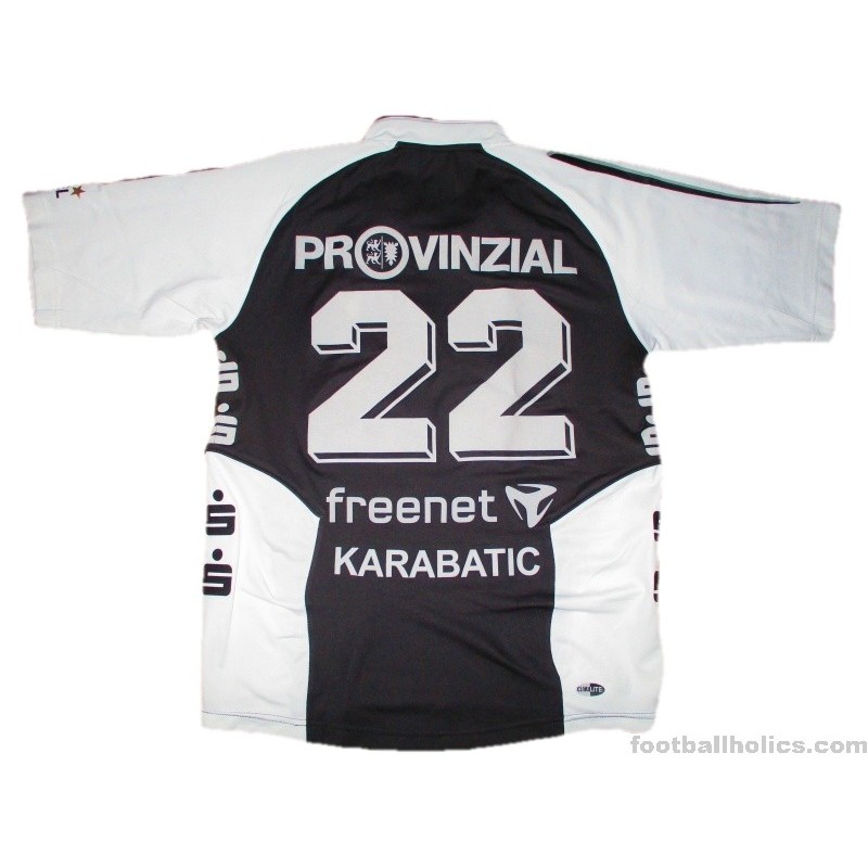 2007-08 THW Kiel Match Issue Karabatic 22 Away Shirt