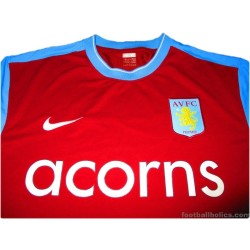 2009-10 Aston Villa Player Issue Home Shirt