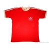 1980s Adidas Vintage 'Trefoil' Red White T-Shirt