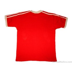 1980s Adidas Vintage 'Trefoil' Red White T-Shirt