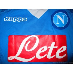 2015-16 Napoli Player Issue Home Shirt