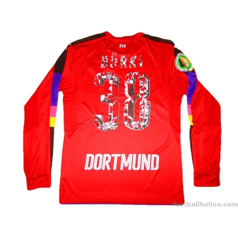 2016 Borussia Dortmund DFB Pokal Final Burki 38 Goalkeeper Shirt