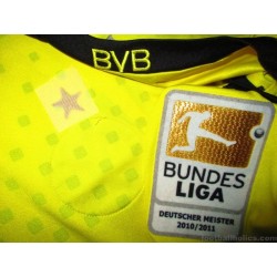 2011-12 Borussia Dortmund Match Worn Hummels 15 Signed Home Shirt