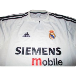2003-04 Real Madrid Beckham 23 Champions League Home Shirt