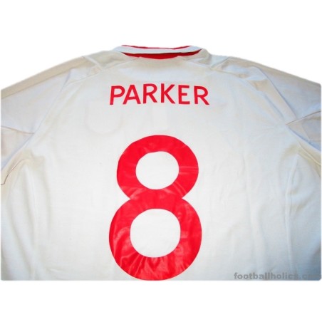 2012-13 England Parker 8 Home Shirt