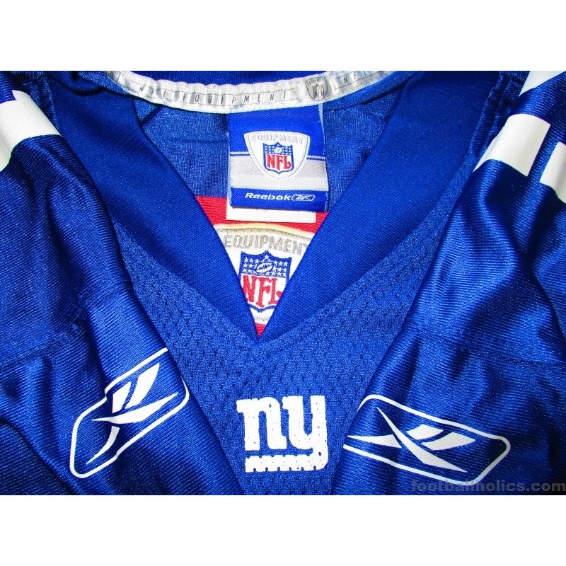 2005-06 NEW YORK GIANTS BARBER #21 REEBOK PREMIER JERSEY (HOME) XXL -  Classic American Sports