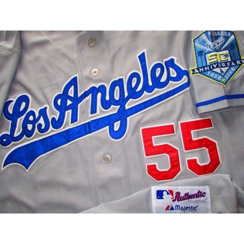 Lot Detail - 2008 Russell Martin Los Angeles Dodgers Game-Used Home Jersey