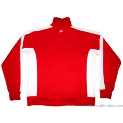 2009-11 Nike 'Swoosh' Red Tracksuit Top