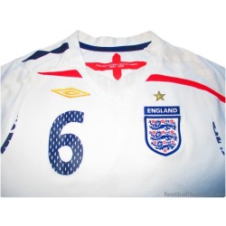 2007-09 England Terry 6 Home Shirt