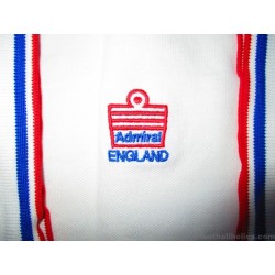 2016 England Admiral White Polo Shirt