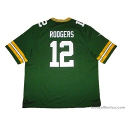 2012-17 Green Bay Packers Rodgers 12 Home Jersey