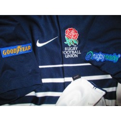 2007-09 England Rugby Football Union Match Worn Referee Shirt