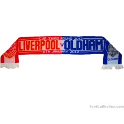 2011-12 Liverpool v Oldham 'FA Cup' Scarf
